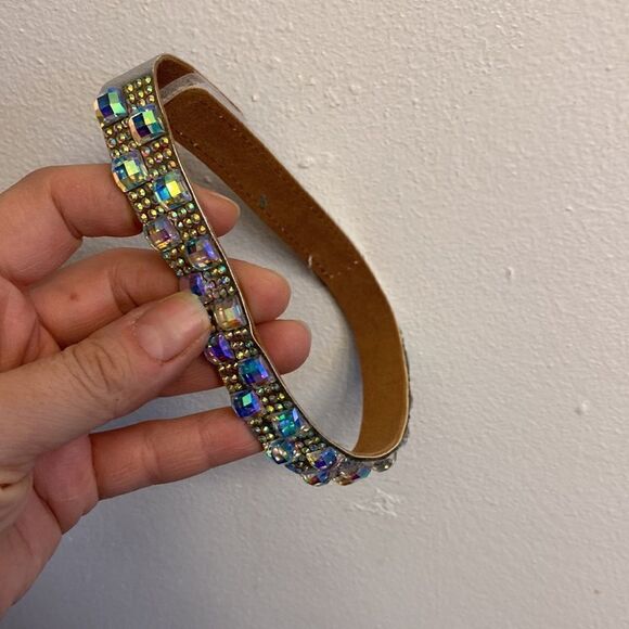 WEISSMAN Dance costume The Beautiful People
13601 Aqua black feather sassy MC - Picture 10 of 12